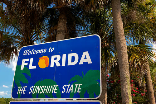 shutterstock530998006-2jpg Welcome to Florida sign with palm trees background.